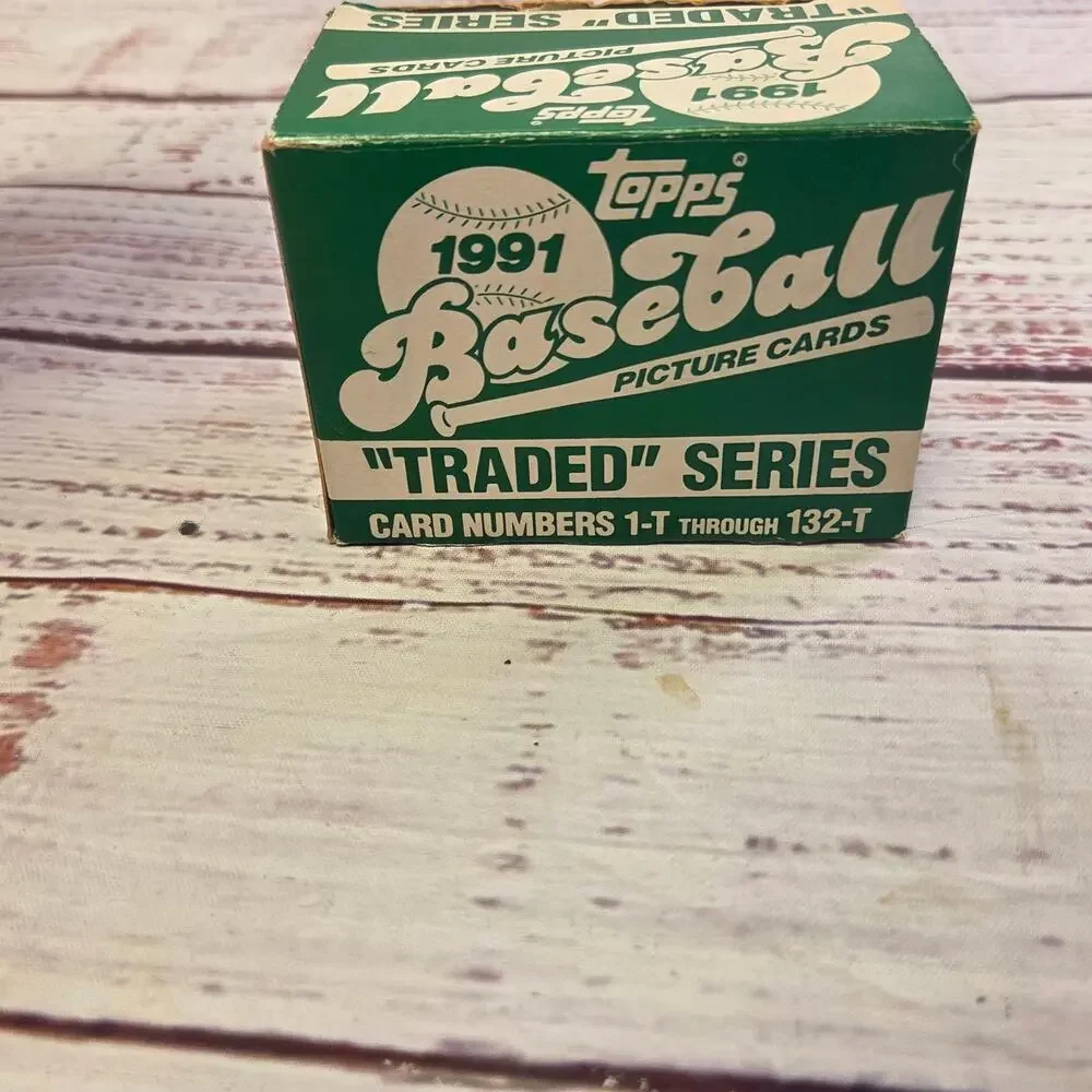 1991 Topps Baseball Traded Series Complete 132-Card Set in Original Box